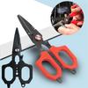 Double Serrated Precision Fishing Scissors Anti-slip Grip Fishing Line Shears  Saltwater Fishing