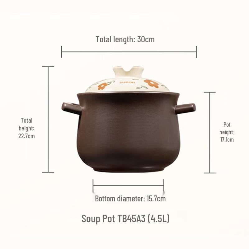 Supor Ceramic Stew & Soup Pot