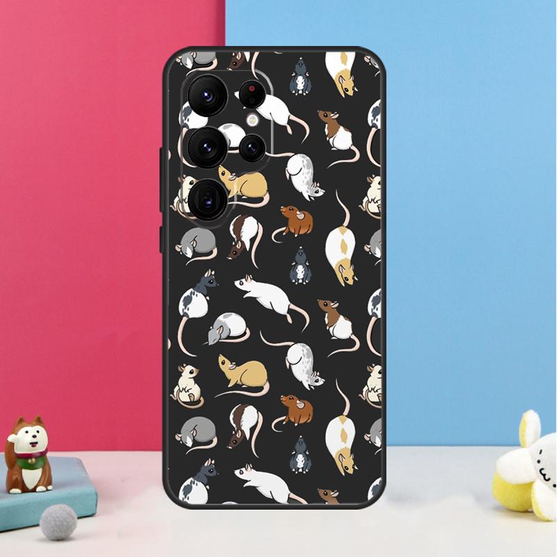 Mouse Rat Case For Samsung Galaxy S26 S25 S24 S20 S21 S22 S23 Ultra S10 Plus S25 FE Back Cover Shell