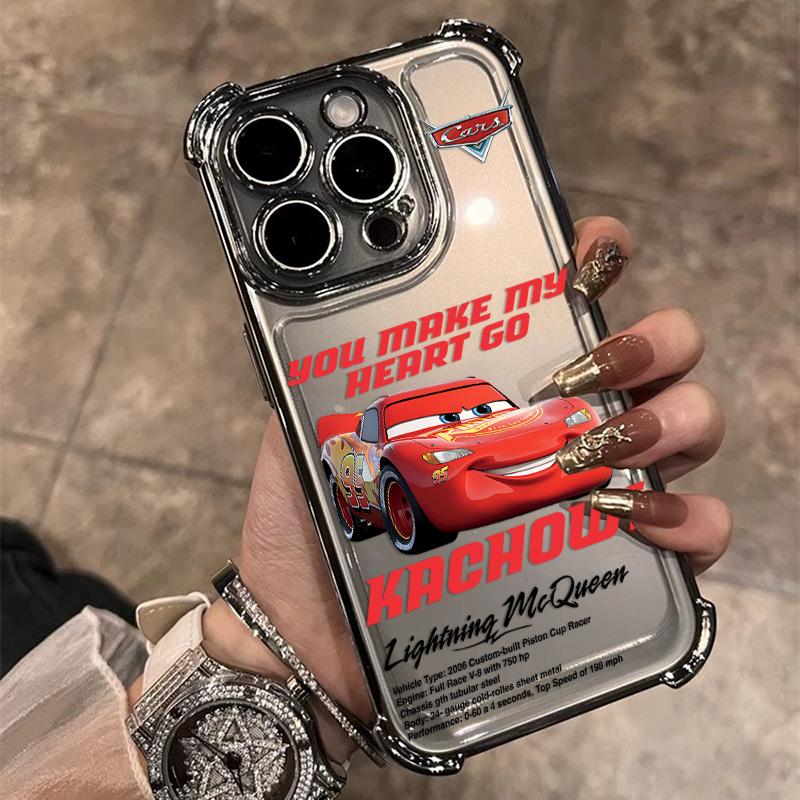 

HOT Cars L-Lightning M-McQueen Plating Phone Case For Xiaomi Redmi 15 A3 15C 14C 13C K50 A1 Note 15 14 13 12 Pro Plus 4G 5G Anti Redmi Note 13 Pro 5G