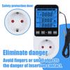 Timer Socket Thermostat Multi-Function Temperature Controller Outlet with Timer Switch Sensor Probe Heater Cool Tool