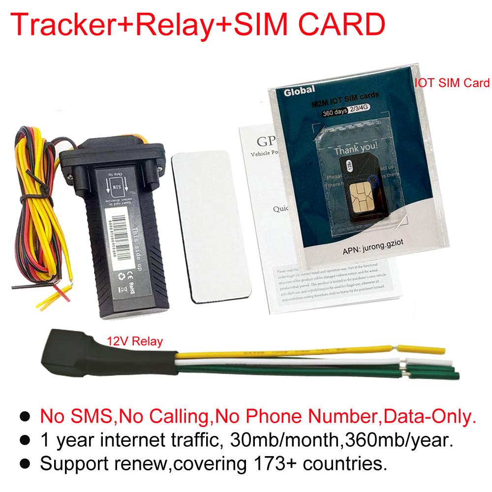 Waterproof Mini 4G Car GPS Tracker Anti-Theft Motorcycle Locator GEO-Fence Vehicle Locator 1 Year Free Tracking Fleet Monitor