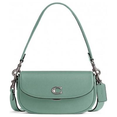 EMMY Glove Tanned Leather Shoulder Bag Medium Women's Green CR667-LHAQM