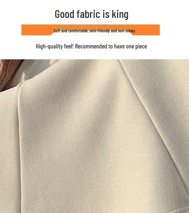 Off-White Fleece-Lined Woolen Mermaid Skirt - High-Waisted 2025 Autumn/Winter Mid-Length Skirt for Women