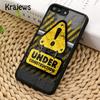 Radioactive warning sign Phone Case Cover For iPhone 16 15 14 plus XS XR 11 12 mini 13 pro max coque Shell Fundas