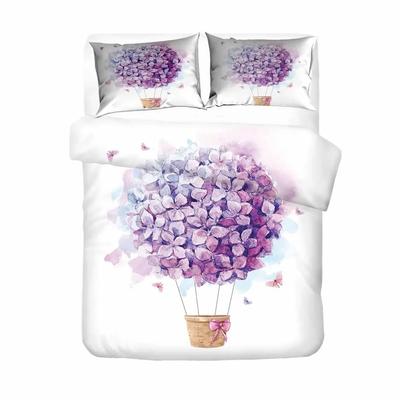 Rose Flower Balloon Bedclothes 2/3Pcs Comfortable Duvet Cover Set Pillow Case Bedding Sets Eu/Us/Au/Uk Single Twin Double Queen