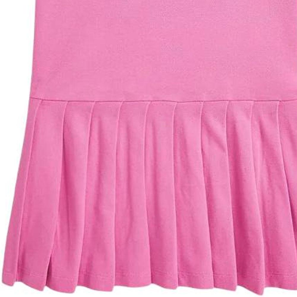 Polo Ralph Lauren Embroidered Logo Sleeveless Low Waist Midi Dress Women dresses Pink 312965016001