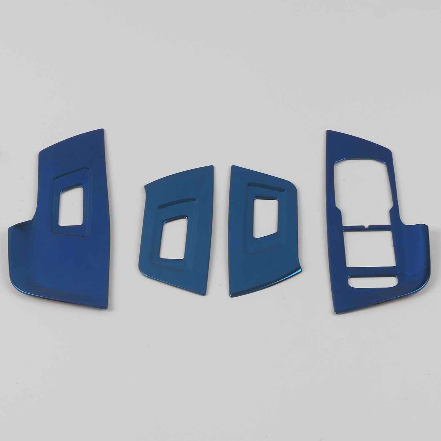 

Для Volkswagen VW Passat B8 Arteon CC 2016 2017 2018 - Накладки на панель кнопок стеклоподъемника и подлокотника двери из нержавеющей стали LHD Blue