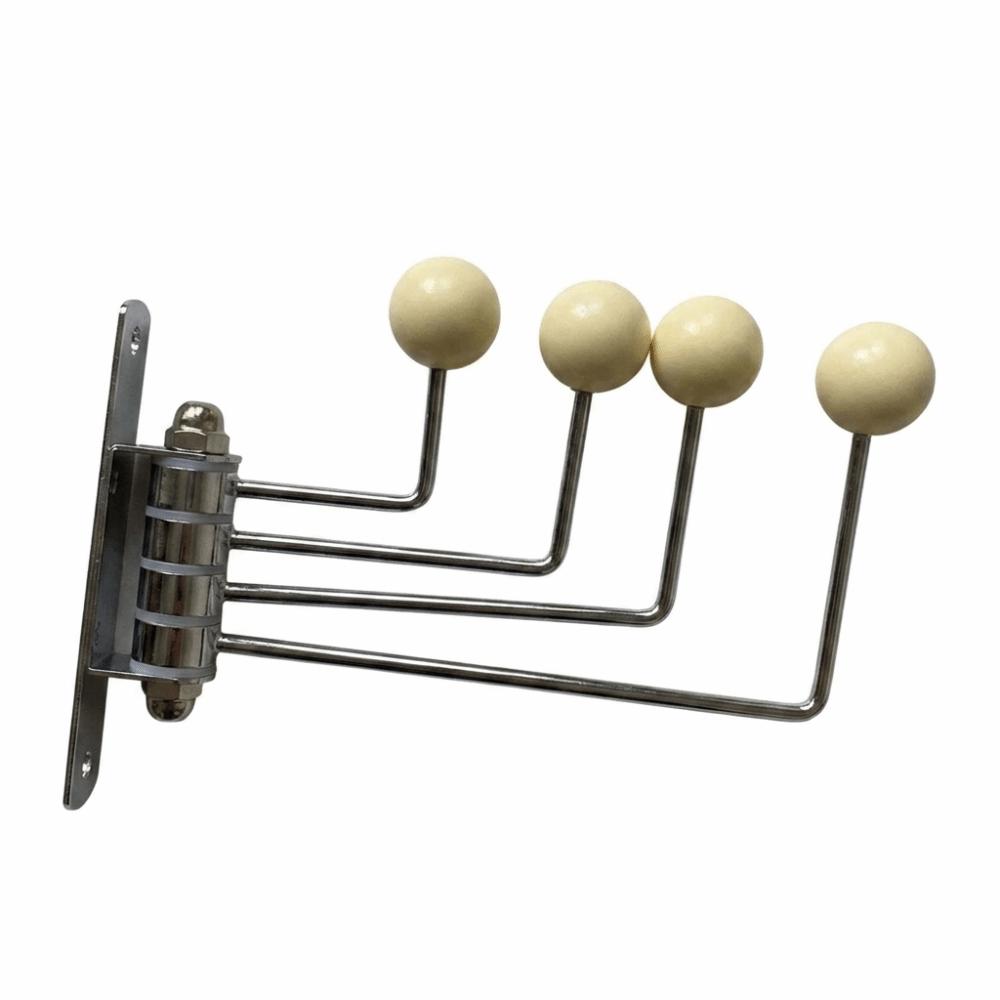 3/4 Hooks Wall Hook Space Saving Iron Art Decorative Metal Rotating Hook Vintage Creative Hat Holder Rack Entryway