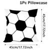 1Pc Soccer Football Throw Pillow Case Pillow Cover For Home Sofa Bedroom Room Decor Sports Football Theme Birthday Party Decor