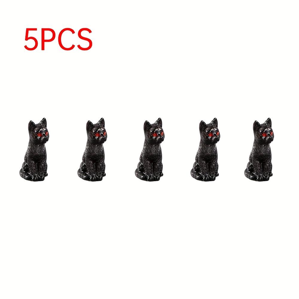 Cute Resin Black Cat Statues - DIY Terrariums/Pot/Flower Pot Landscape Decorations Perfect for Halloween Themed Decoration