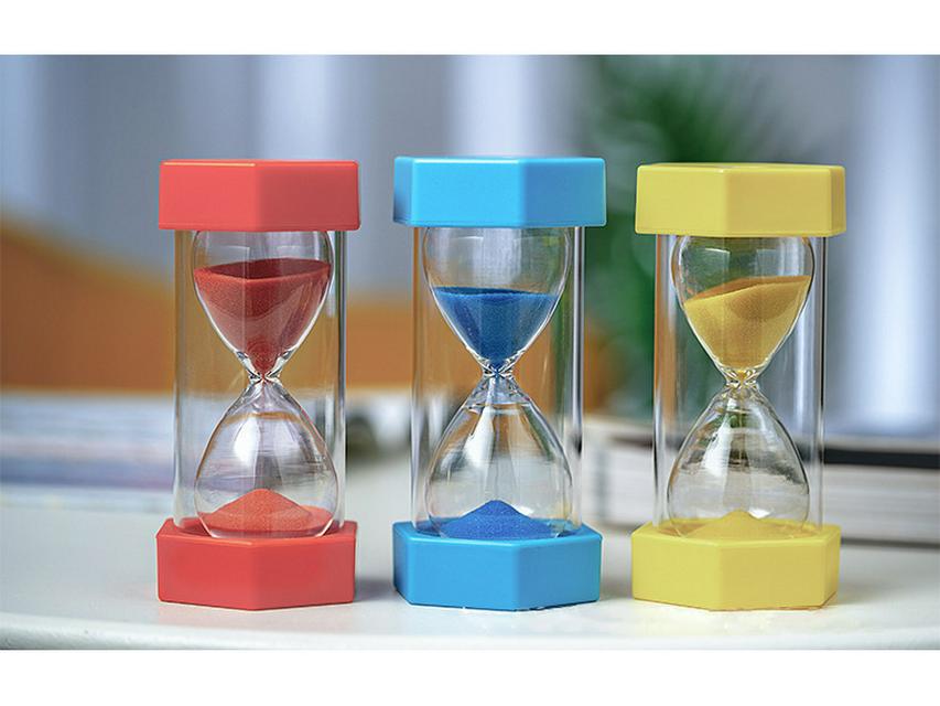Hexagonal High-End Drop-Proof 5-Minute Glass Timer Ornament
