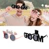 Amusing Novelty Wedding Glasses Plastic Frame Playful Reception Eyewear For Brides Grooms Lightweight Durable Party Accessories