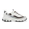 (WMNS) Skechers D'Lites 1.0 Shoes 'White Grey Brown' Women's 896276-OWBR