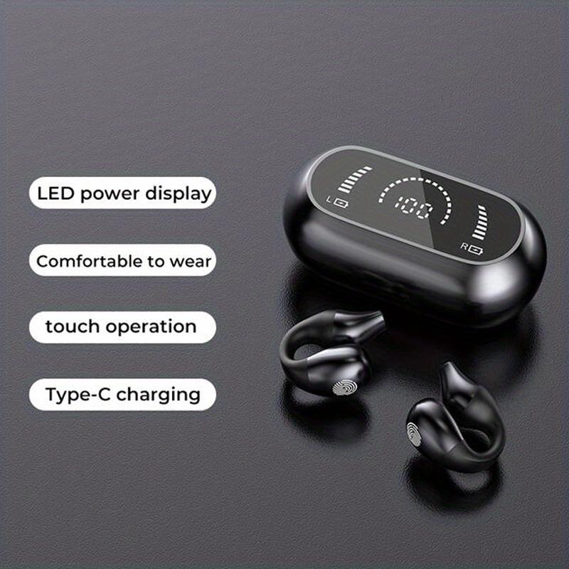 

TWS-гарнитура Беспроводная гарнитура Спортивная гарнитура Водонепроницаемая стереосистема, мобильный телефон Hi-Fi стерео музыка с микрофоном Дисплей с шумоподавлением чёрный