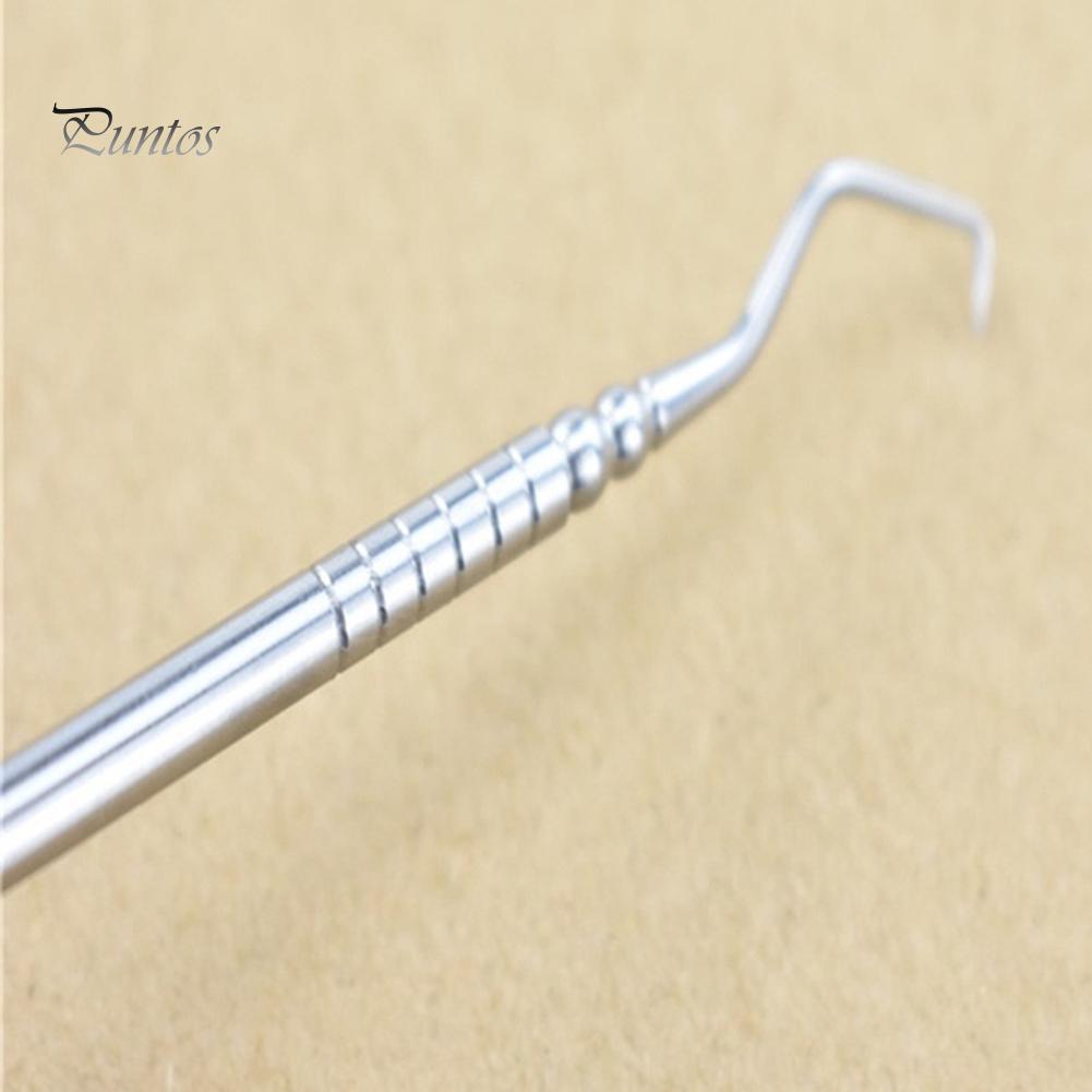Puntos GD Stainless Steel Dentist Tooth Cleaning Probe Explorer Hook Pick Dental S