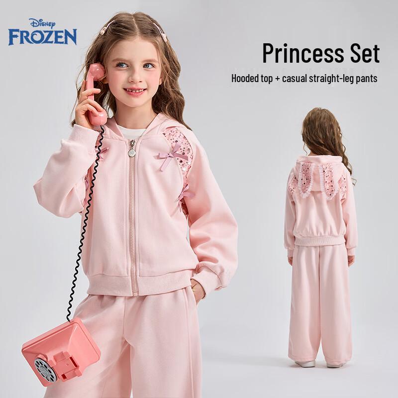 Disney Girls Spring Sportswear Hoodie & Pants Set 110