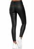 2026 Women's High Waist PU Leather Slim Fit Cropped Pants - Versatile Casual Style