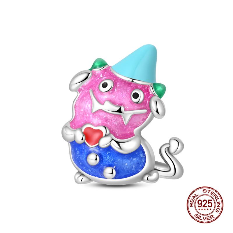 New In Copper Pendant Fits 3Mm Original Womens Bracelet Necklace Cute Little Totoro Charms Beads Diy Fine Jewelry Gifts