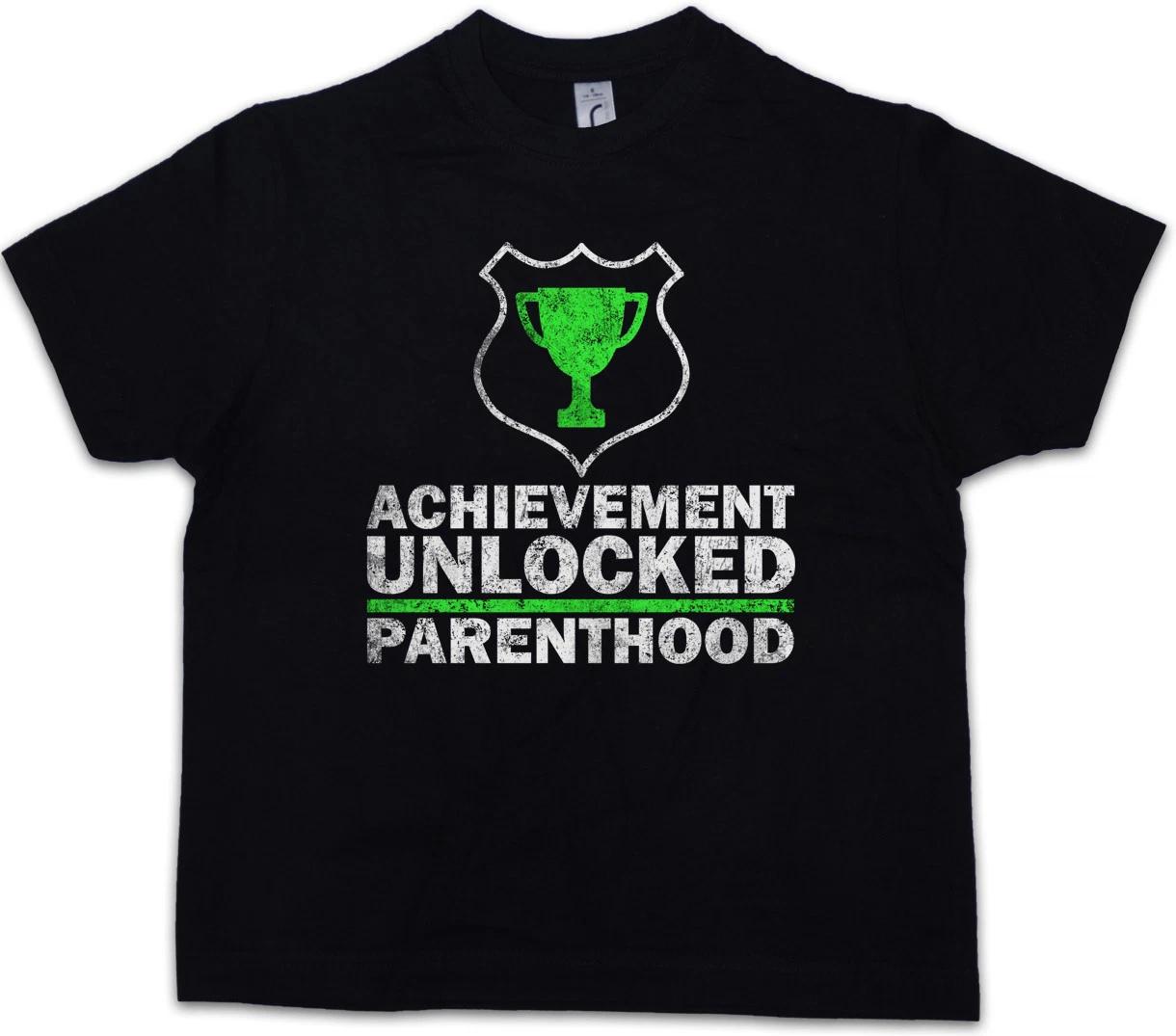 ACHIEVEMENT UNLOCKED Kids Boys T-Shirt RPG Roleplay Gamer Gaming Parenthood 160