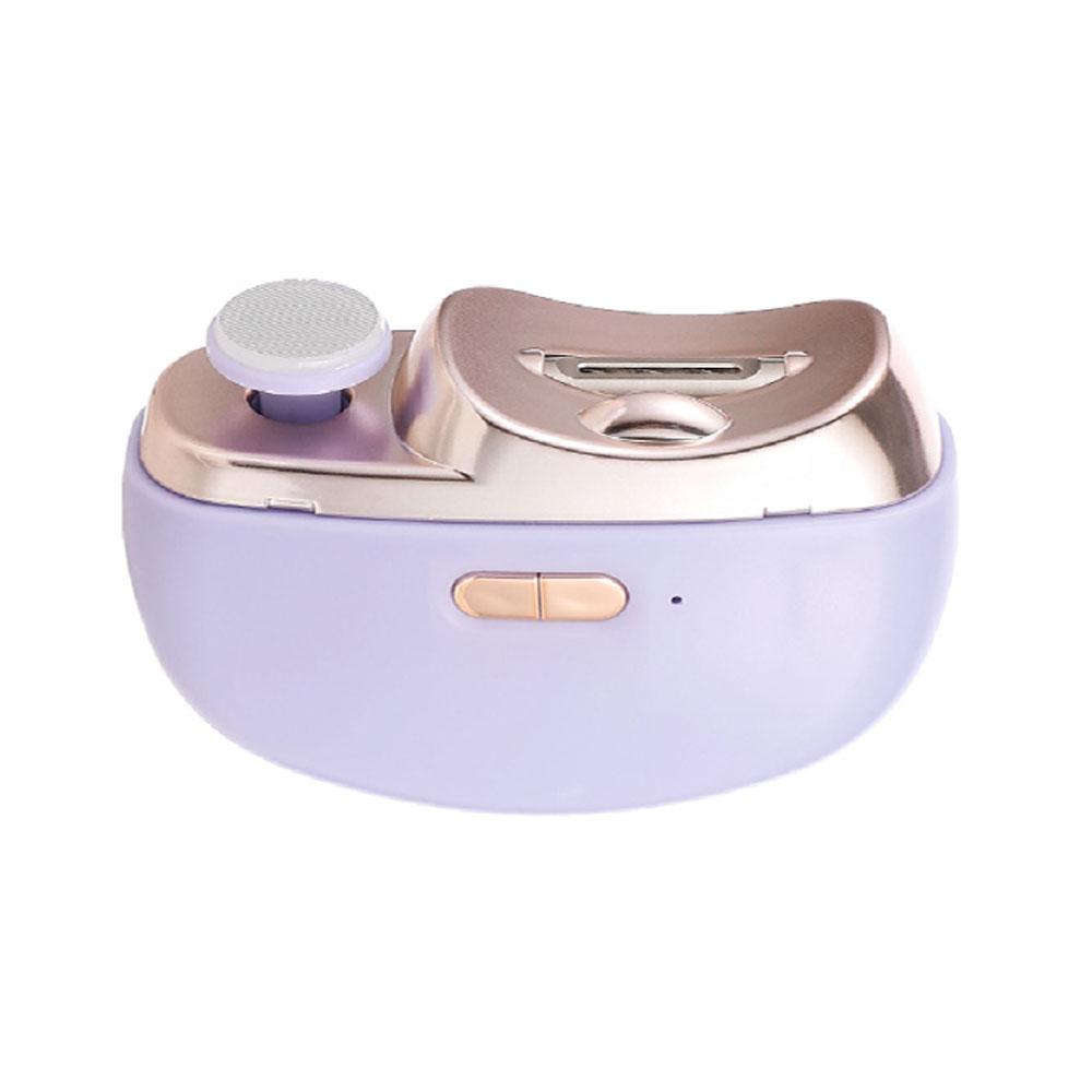 Electric Nail Clipper Grinding Polishing Automatic Nail Trimmer with LED Light Nail Cutter Manicure for Adult Baby Rechargeable