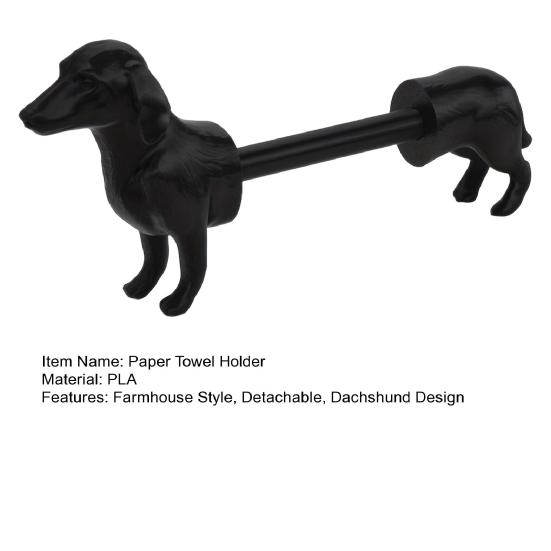Dackel Papierhandtuchhalter 3D Gedruckter Toilettenpapierhalter Bauernhaus Abnehmbares Papier