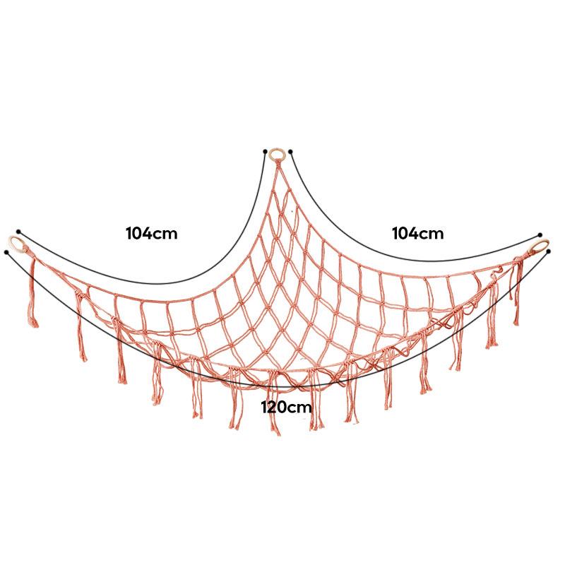 Corner Toy Hammock: Plush Triangle Storage & Room Decor