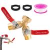 Hose Splitter Garden Hose Splitter 2 Way Heavy Duty Full Flowing Connector Adapter 3/4 Inch Ght Thread For Patio Yard Outdoor