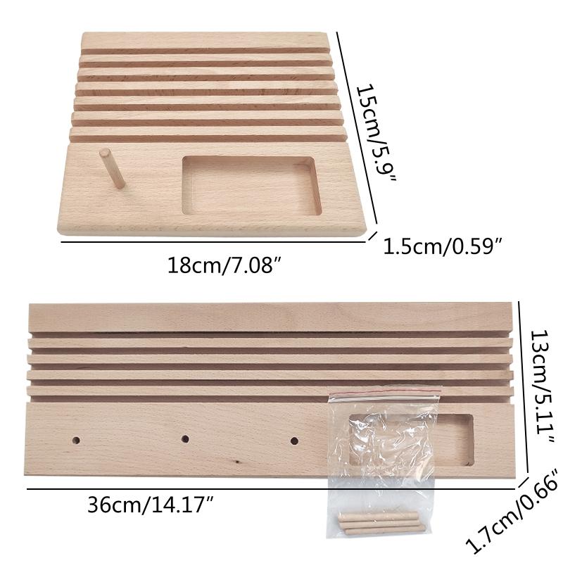 Quilting Wooden Ruler Rack Organizer Stand Rack Ruler Rack Wooden Patchwork Rule  for Sewing Ruler Patchwork Bobbin