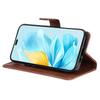 For Honor 200 Lite Case Solid Color Leather Mobile Cover Wallet Stand with Strap