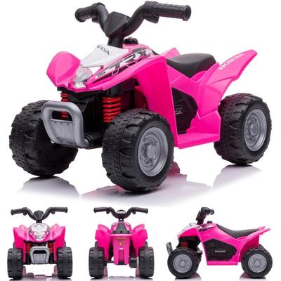 Battery-Powered Car Quad Honda Trx Pink