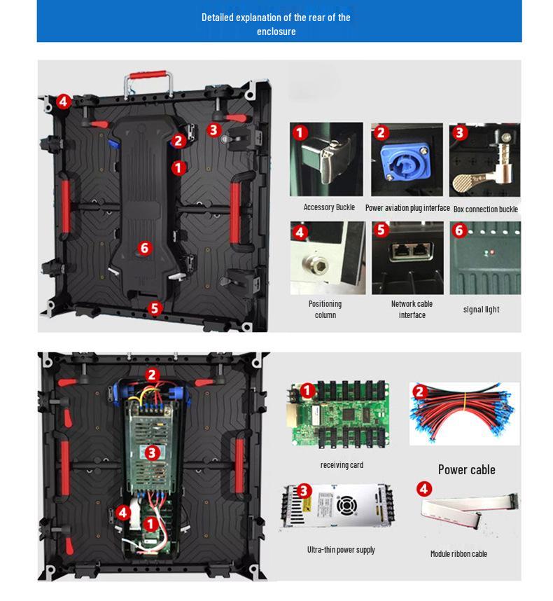 Indoor 3.91 P2.604 Full-Color LED Stage Display Screen for Electronic Advertising