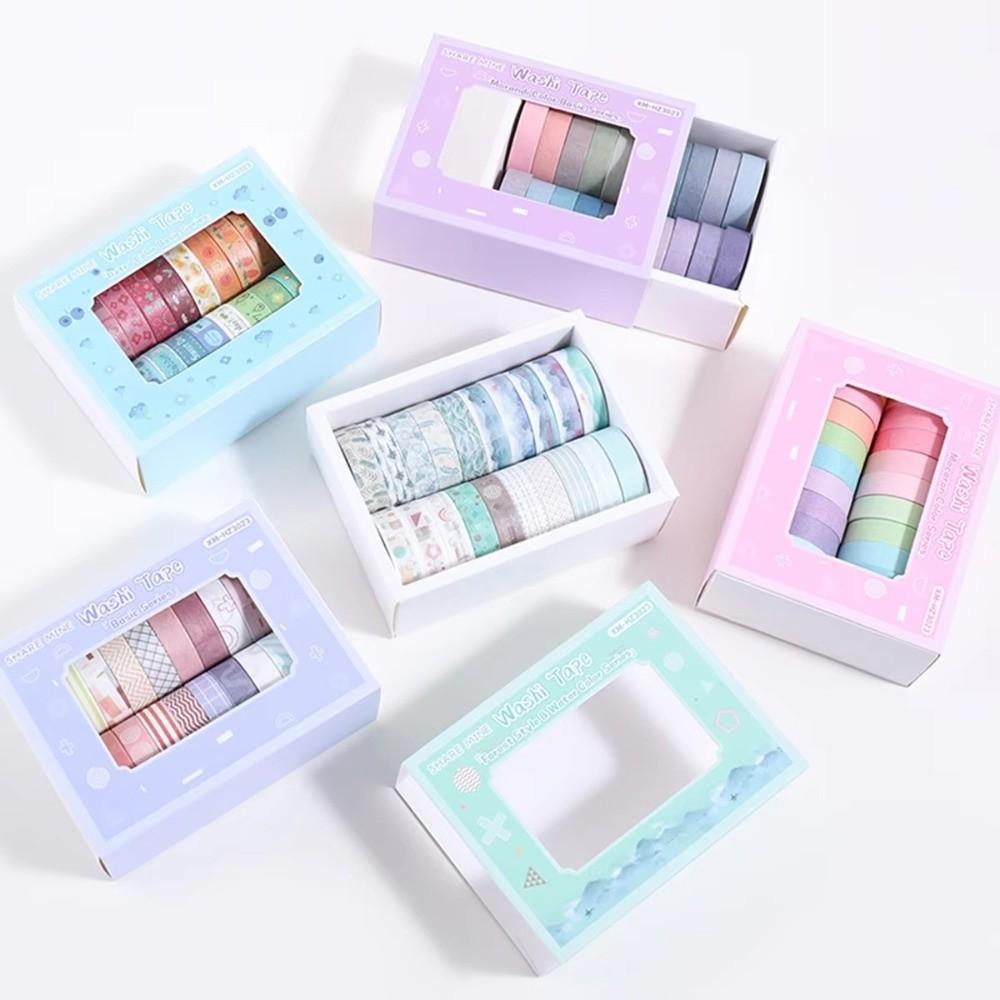 20 Rolls Washi Tape Set 10mm Wide 2m Long Decorative Tape Colorful Washi Tape for Gift Decoration