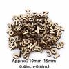 200pcs Unpainted Wooden Letters Brown DIY Decorations Wood Handmade DIY Wooden Alphabet  DIY Crafts