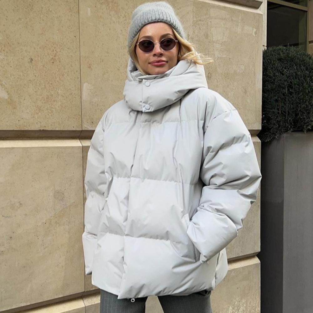 Women's Autumn and Winter European and American Loose Jacket Warm and Fashionable Coat
