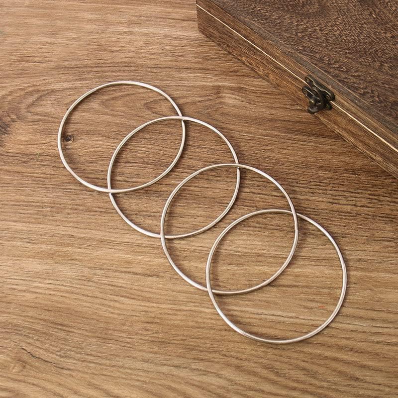 

4Pcs 10Cm Chain Chinese Ring Close-Up Magic Trick Props Magic Linking Rings Magic Toys Gift For Kids Party Stage Performance
