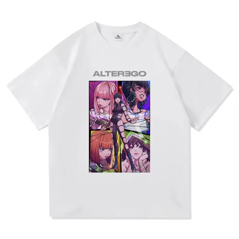 Lisa Alter Ego Tour 2025 T Shirt Fashion Men/Women Harajuku Aesthetic T-Shirt High Quality Anime Vintage Cotton Tees Shirts Tops