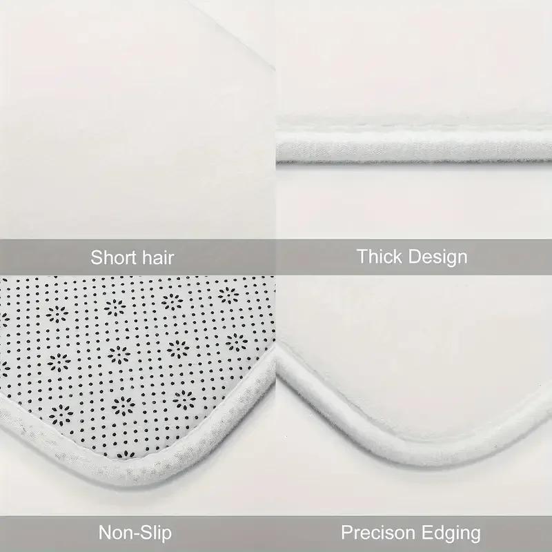 Modern Minimalist Living Room Carpet for Living Room Bedroom Bathroom Kitchen Doormat Stain Resistant Non-Slip Floor Mat