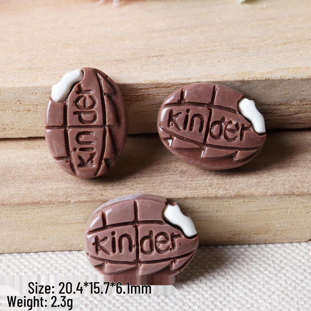 Handmade Resin Mini Food Hair Clips: Cookie & Bread Designs