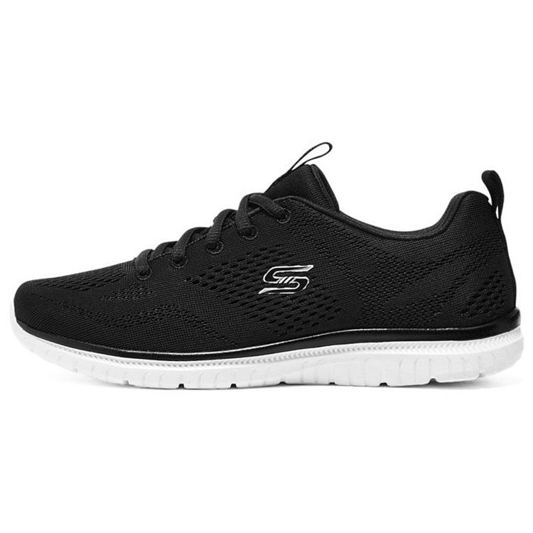 (WMNS) Skechers Virtue Kind Favor Black White Women s 104412-BKW EU 35.5