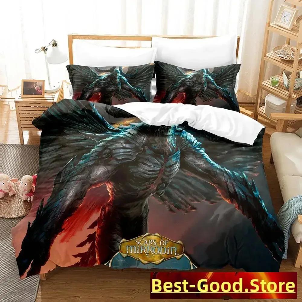 2023 M-Magic The Gathering Bedding Set Cartoon Anime Three-piece Set Adult Kid Bedroom Duvetcover Sets 3D Kawaii
