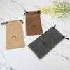 Fashion Portable Glasses Case Eyewear Accessories Soft Eyeglasses Bag Sunglasses Bags Solid Color Drawstring Pouch Bags