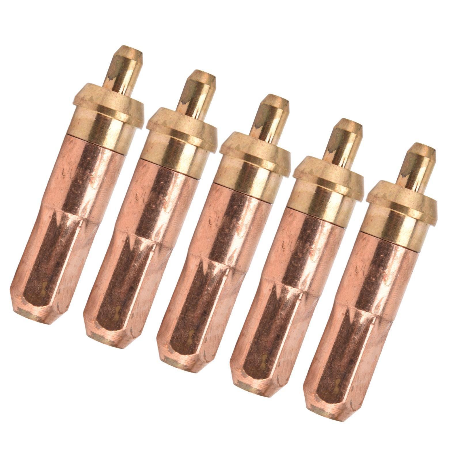 5 Piezas Puntas de Corte para Acetileno Latón Cobre Boquillas de Soldadura Consumibles para Antorcha Accesorios