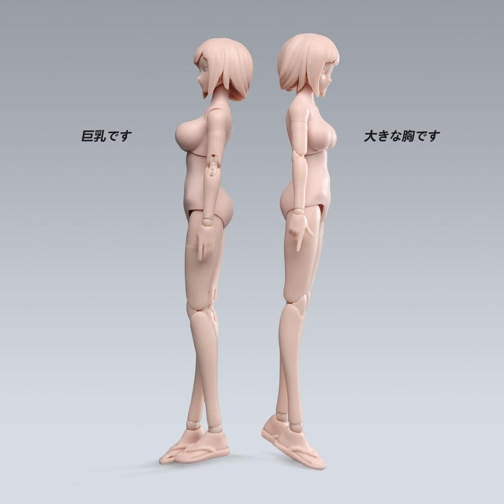 ORIELOAN 1/12 Scale Female Action Figure Body 6-Inch Flexible Ball Joint Girl Doll Model Head Sculpt Removable Hands and Feet Busty Accessories