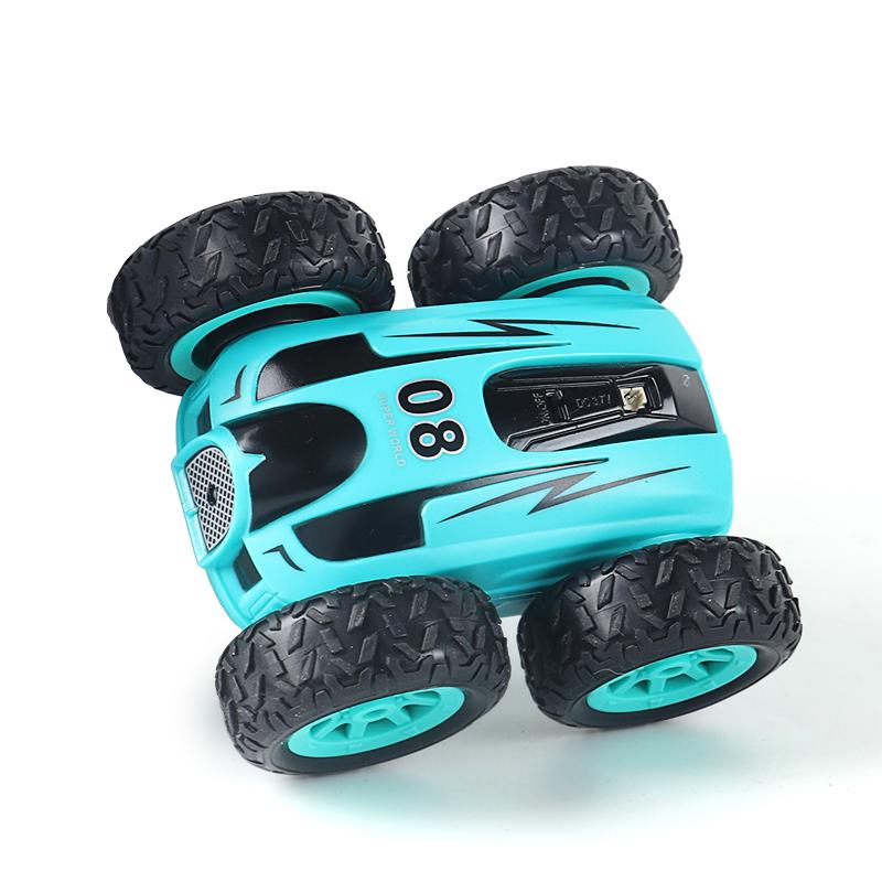 2.4G Mini RC Car High-speed Double-Sided Drift Stunt 360 Degree Dump Truck Light 4wd Drive Jump children's toys