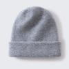 New thickened cashmere cap men's and women's autumn and winter warm head hat pure cashmere big head dome knitted hat