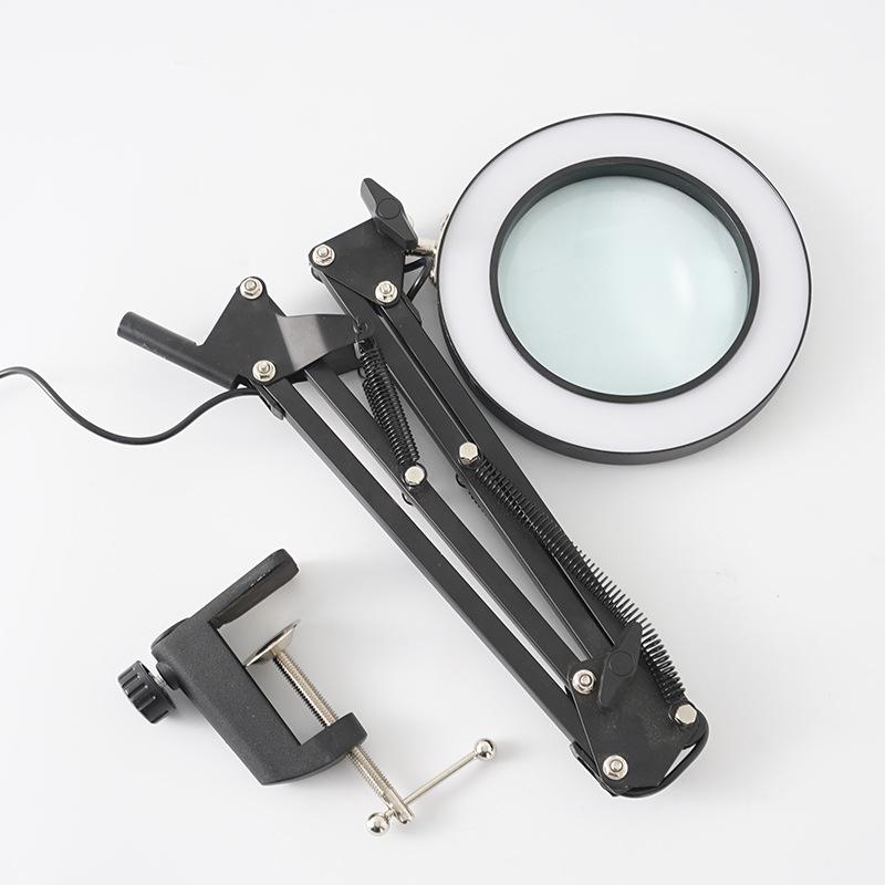 Fill Light Stand Selfie Photography Beauty Ring Light Foldable LED Desk Lamp USB Rechargeable Portable Table Lamp