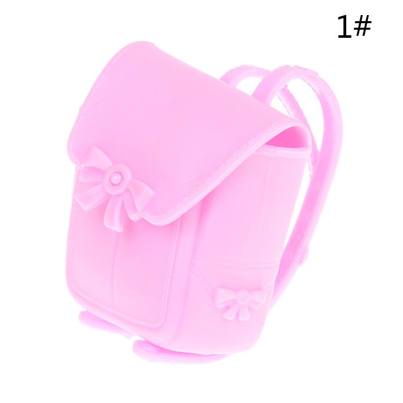 1:6 1:12 Dollhouse Miniature Bag Backpack Shoulder Bag Shopping Purse Handbag Bucket Bag Doll Decor Adjustable Shoulder Straps