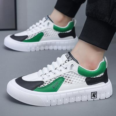 2025 Spring New Men's Shoes Breathable Mesh Board Shoes Men's Thin Trendy Shoes Men's Mesh Shoes Platform Fashion Casual Shoes