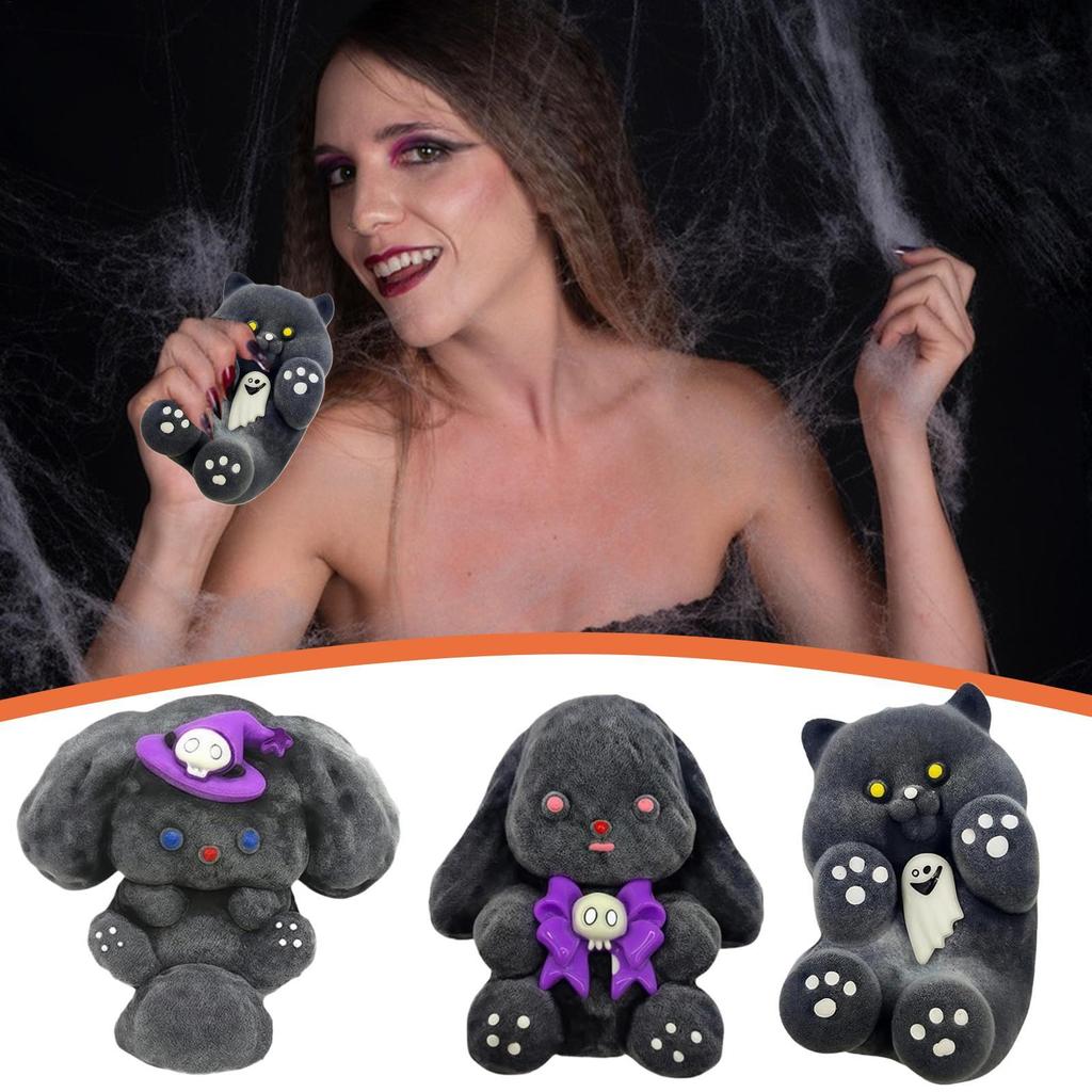 Stress Ball Stress Reduction Squeezing Animal Cartoon Soft Sensory Halloween Fidget Toys For Boredom Workplace Desk Boy Girl